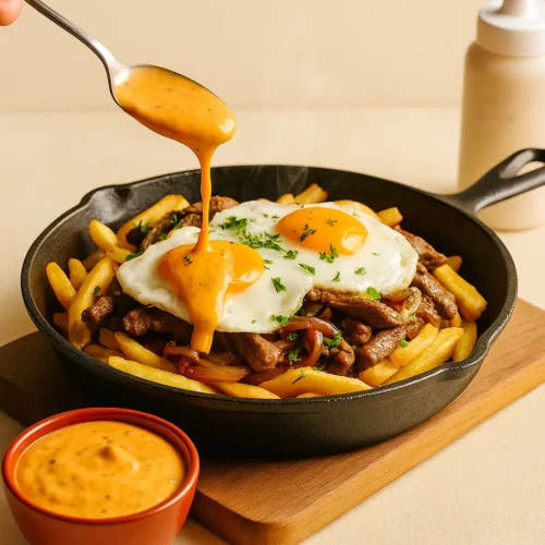 Chorrillana porteña con Salsa Andalouse Chéri